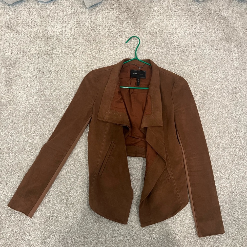 Faux suede jacket